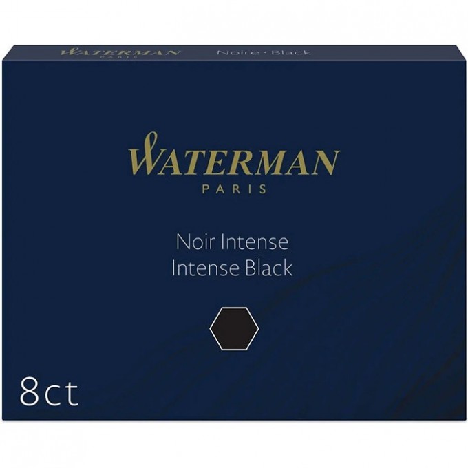 Чернила WATERMAN в картридже Standard Black (8шт) S0110850