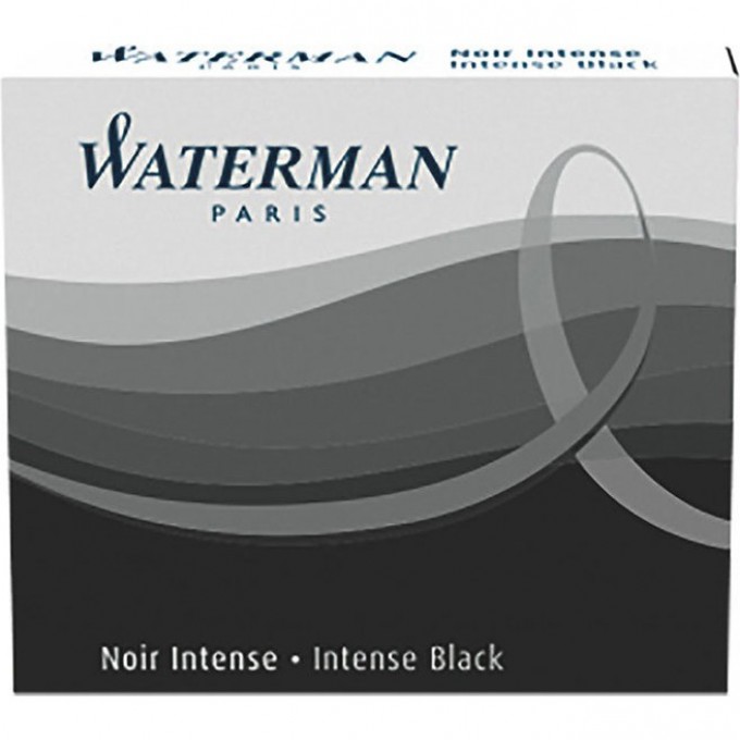 Чернильные картриджи WATERMAN INTERNATIONAL для перьевой ручки, черные S0110940