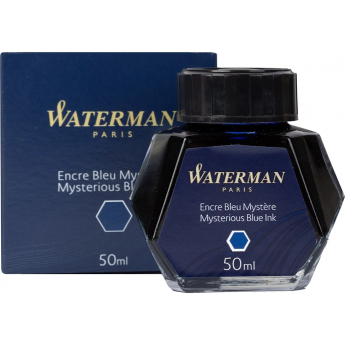 Флакон с чернилами WATERMAN (CWS0110790) Mysterious Blue чернила 50мл для ручек перьевых