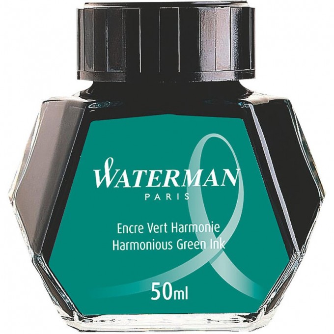Флакон с чернилами WATERMAN STANDARD Harmonious Green чернила 50мл для ручек перьевых CWS0110770