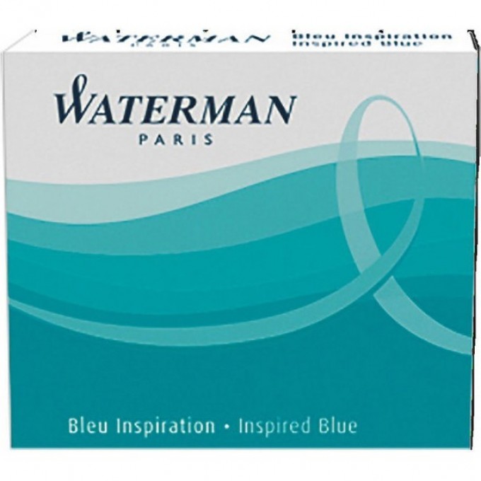 Картридж WATERMAN INTERNATIONAL 52012 синие чернила для ручек перьевых (6шт) CWS0110950