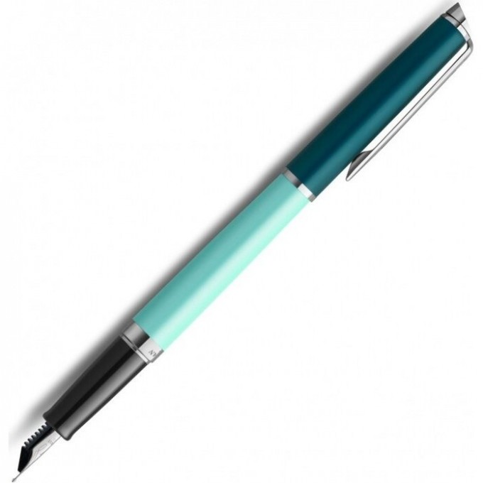 Ручка перьевая WATERMAN HEMISPHERE COLOUR BLOCKING () Green CT F сталь нержавеющая 2190122